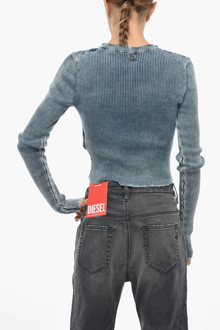 Lace-up Top M-ACCHIA Ribbed Lightweight Cotton