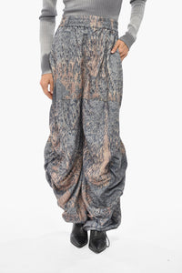 Pantaloni P-ARNE-FEM-P1 Crago a Fantasia e a Gamba Larga