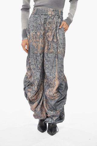 Cargo Pants P-ARNE-FEM-P1 Patterned and Wide Leg