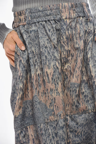 Cargo Pants P-ARNE-FEM-P1 Patterned and Wide Leg