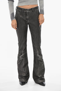 Bootcut-Hose P-OWER-P1 aus Veganleder