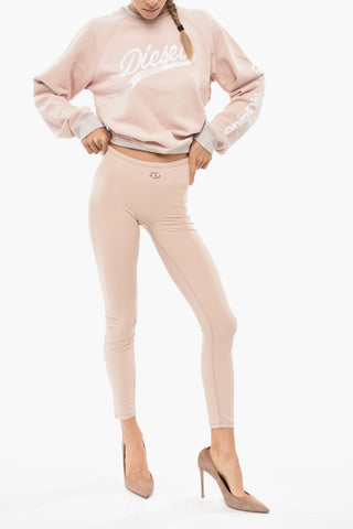 Stretch Leggings MINA-UTLT With Oval-D Detail