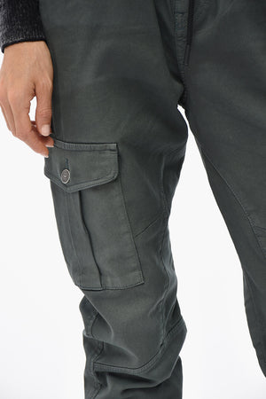 Cotton-Blend Cargo Trousers D-URSY-NE With Elastic Waist