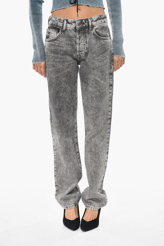 1989 Slim-Fit Straight-Leg Jeans D-MINE-S4 Embellished With 18cm Rhinestones
