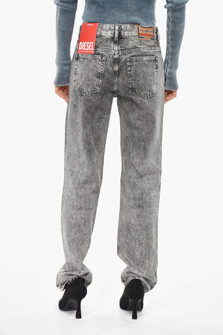 1989 Slim-Fit Straight-Leg Jeans D-MINE-S4 Embellished With 18cm Rhinestones