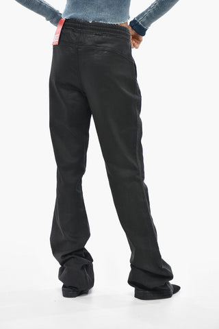 Coated Cotton Jogg Jeans 2069 D-EBBEY With 23cm Elastic Waistband
