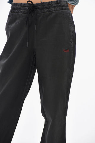Coated Cotton Jogg Jeans 2069 D-EBBEY With 23cm Elastic Waistband