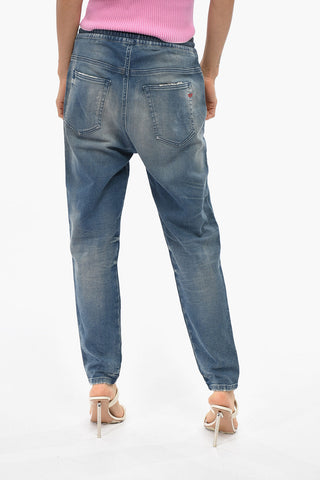 Denim Stretch Jogg Jeans 2041 D-FAYZA With 13cm Elastic Waistband