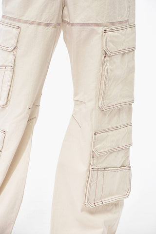 Loose-Fit Low-Rise Cargo Jeans D-SIRE 32cm Waist L.32