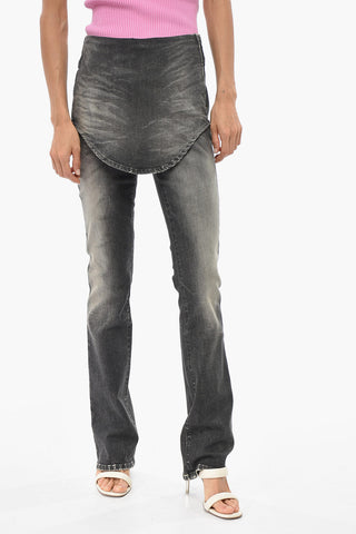 Bootcut Jeans D-JAN Slim Fit With Side Zip 19cm