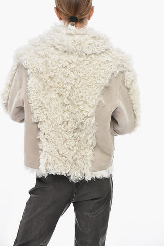 Suede and Shearling Jacket L-AUREL