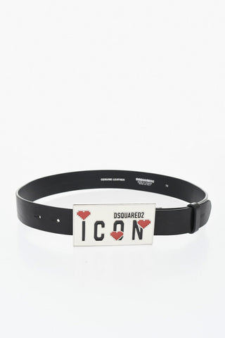 ICON Leather Belt Solid-Color 30mm