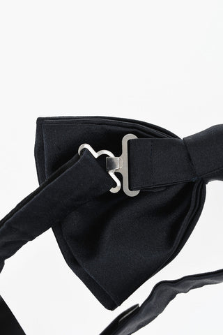 CC COLLECTION Silk Bow Ties With Matching Pocket Square
