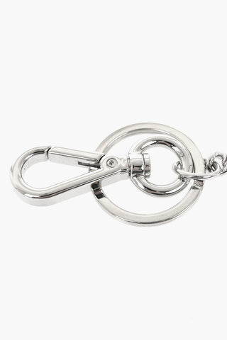 Metal Keychain with Logo Plate in Gothic Script