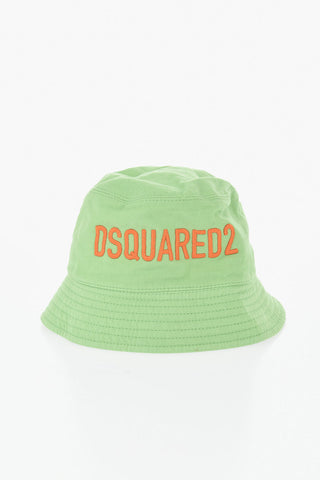 Cotton Bucket Hat with Raised Logo Embroidery