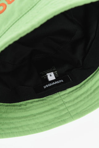 Cotton Bucket Hat with Raised Logo Embroidery