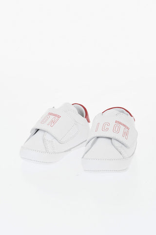 ICON 가죽 신발 벨크로 여밈