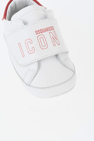 ICON 가죽 신발 벨크로 여밈