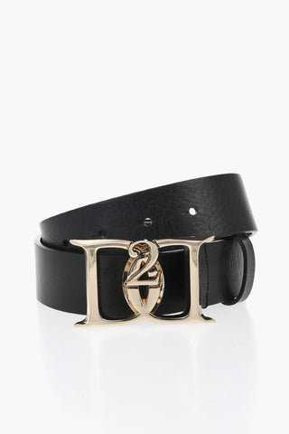 Leather Belt with 35mm Monogram Buckle