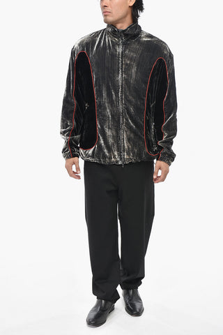Velour Zip-Up Sweatshirt J-HAY