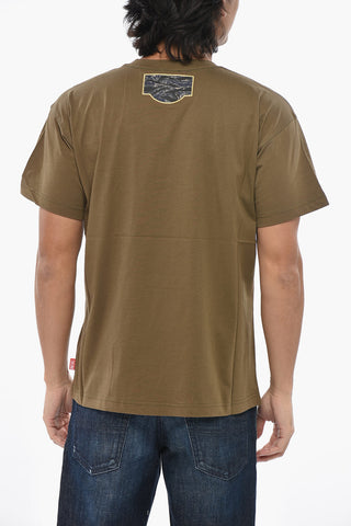 Crewneck T-Shirt T-NORM-T3 with Patch Logo