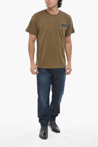 Crewneck T-Shirt T-NORM-T3 with Patch Logo
