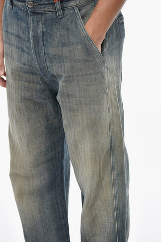 Cotton and Linen Chino Jeans D-PHANT Herringbone 24cm