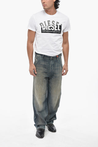 Cotton and Linen Chino Jeans D-PHANT Herringbone 24cm