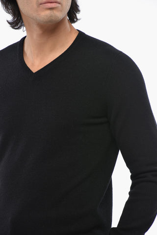 Pullover aus reinem Kaschmir mit V-Ausschnitt