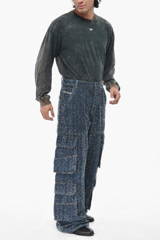 Cargo Jeans Wide Leg D-SIRE Vintage Effect 33cm