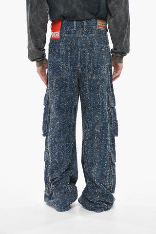Cargo Jeans Wide Leg D-SIRE Vintage Effect 33cm