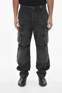 Cargo Jeans D-FISH-S Loose Fit Dark Wash 20cm