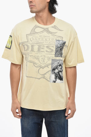 T-shirt Girocollo T-BOXT-SLITS-R8 Con Patch