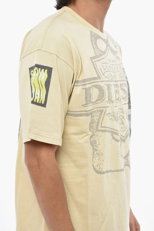 T-shirt Girocollo T-BOXT-SLITS-R8 Con Patch