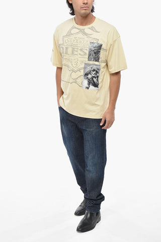 T-shirt Girocollo T-BOXT-SLITS-R8 Con Patch