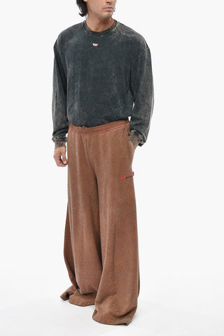 DAMIANO DAVID 와이드 조거 P-DAM-LUX 스톤 장식