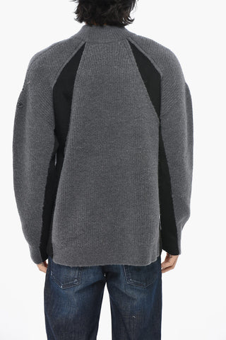 Alpaca-Blend Sweater K-LOLLO-TN With Contrasting Details