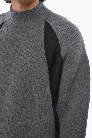 Alpaca-Blend Sweater K-LOLLO-TN With Contrasting Details