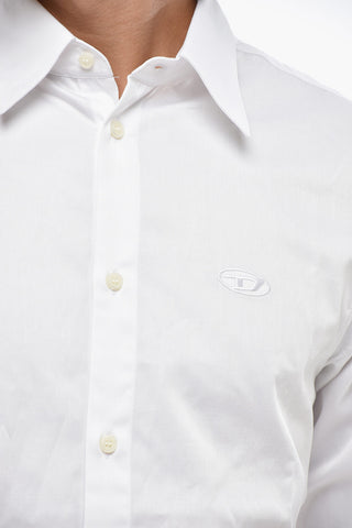 Camicia A MAniche Lunghe S-FITTY-QFAV Con Logo Ricamato