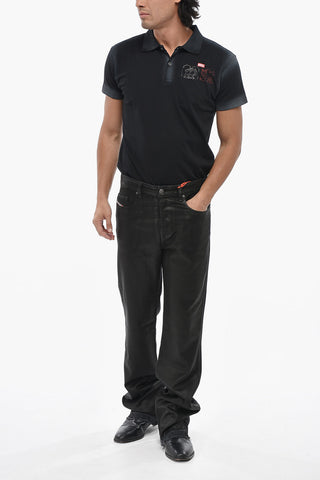 Bootcut Jeans 1998 D-BUCK Slim Fit Coated Denim 25cm L.32
