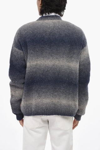 Alpaca-Blend Cardigan K-RAMARRO Delavé Effect with V-Neck