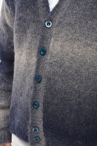 Alpaca-Blend Cardigan K-RAMARRO Delavé Effect with V-Neck