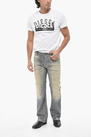 Bootcut Fit Vintage Effect Low Rise Jeans D-MOORIX 24cm L.30