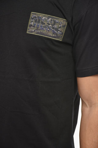 Crewneck T-Shirt T-NORM-T3 with Patch Logo