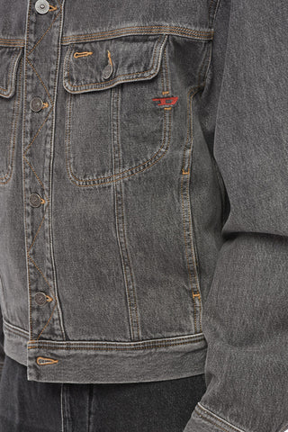 Denim Jacket D-LILLO With Logo Buttons