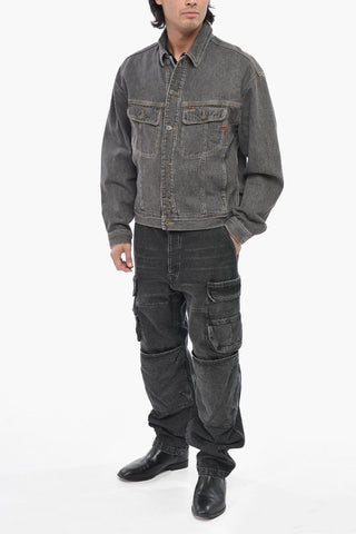 Denim Jacket D-LILLO With Logo Buttons