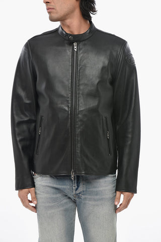 Leather Jacket L-CARVER with Tone-on-Tone Monogram