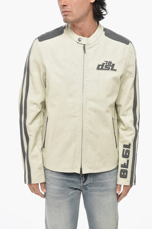 Perforated Leather Jacket L-POP with Monogram
