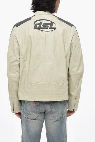 Perforated Leather Jacket L-POP with Monogram