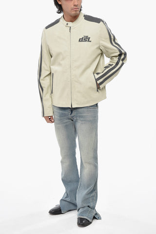 Perforated Leather Jacket L-POP with Monogram